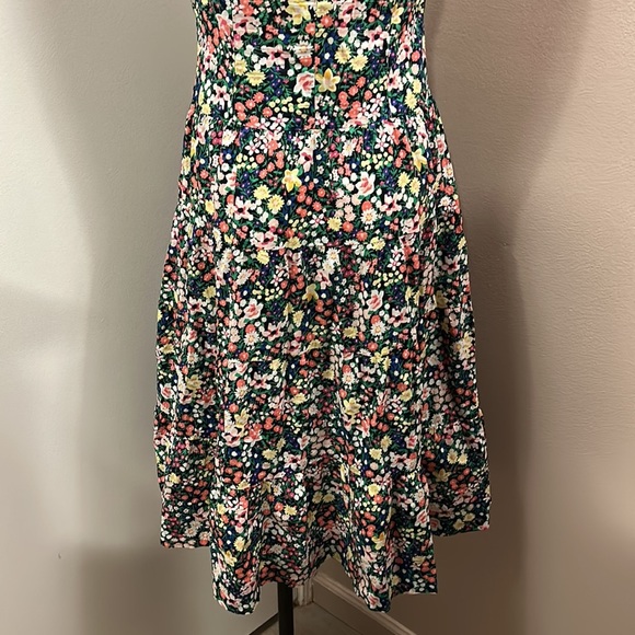 TOMMY Hilfiger Floral Sleeveless Front Button Shirt Midi A-line dress size 2 - Picture 14 of 17